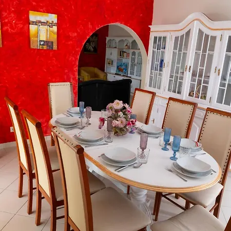 וילה Paraiso Da Maria 5 Quartos Duas Salas, Jardim, Piscina, Varanda Com Churrasqueira E Wifi אולוס די אגווה